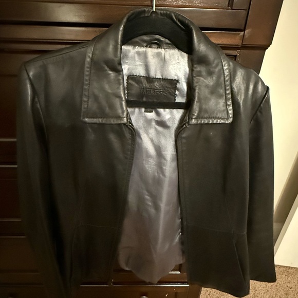 Guess Jackets & Blazers - Vintage Guess Black Leather Outerwear